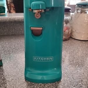 Teal Countertop Electric Can Opener